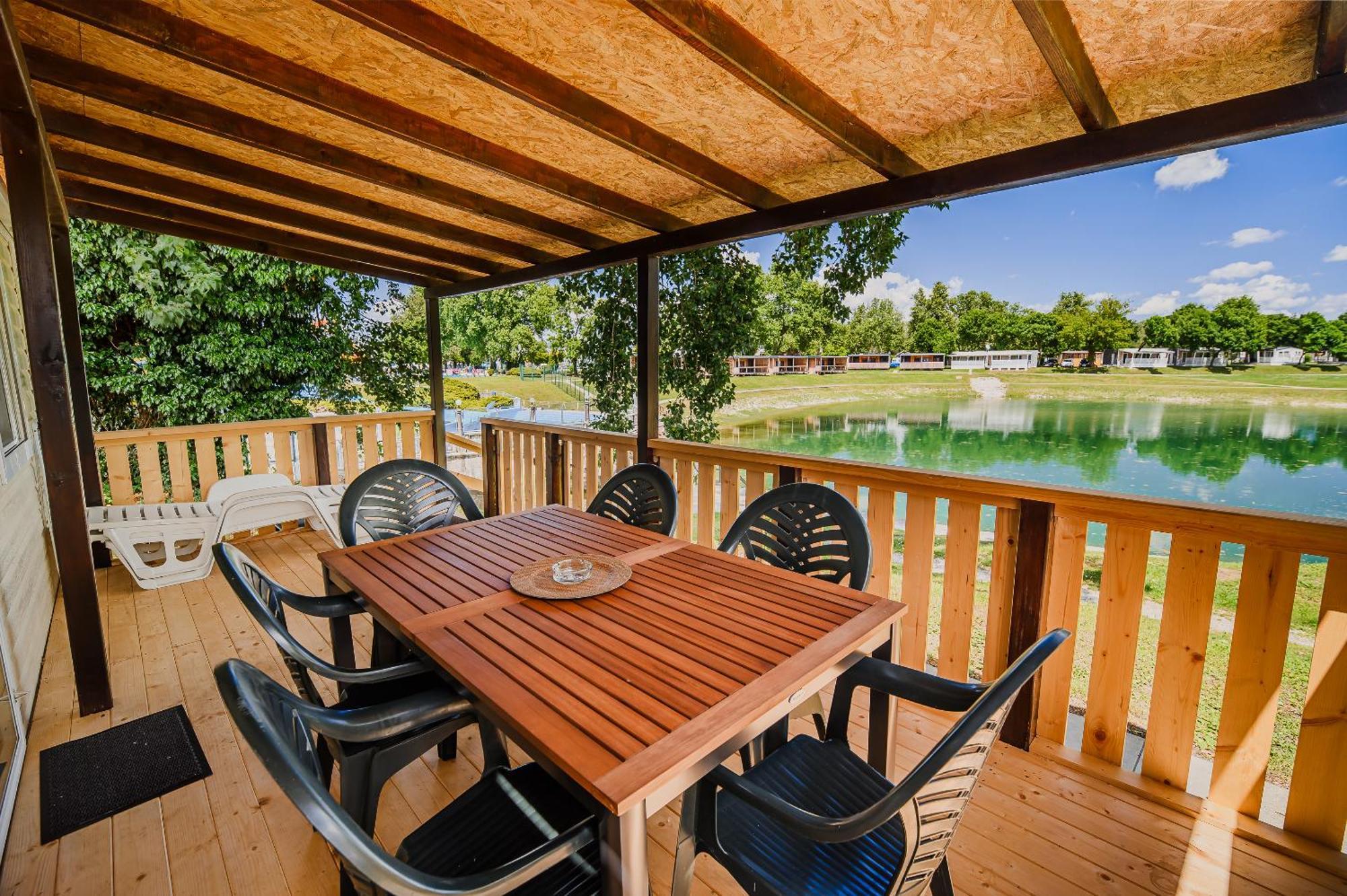 Lake View Mobile Homes With Thermal Riviera Tickets In Terme Catez Čatež ob Savi Kültér fotó